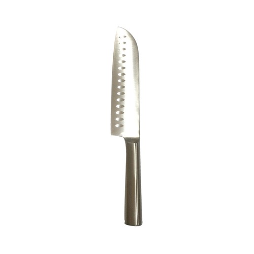 Cuchillo Santoku con hoja de acero inoxidable de 18cm. y mango en una sola pieza, ACTUEL.