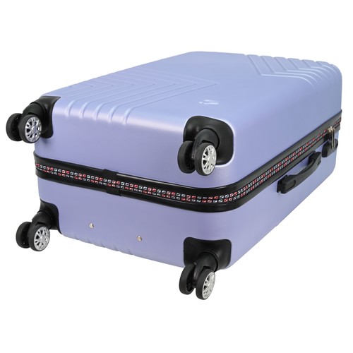 Maleta mediana rígida tipo trolley,Disco ABS, de 4 ruedas, 42X65X24cm, color lila , AIRPORT ALCAMPO.