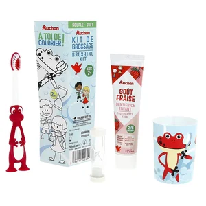 PRODUCTO ALCAMPO Set infantil para el cuidado de los dientes para niños de 2 a 6 años.