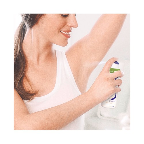 DOVE Desodorante en spray para mujer, sin alcohol y con 1/4 de crema hidratante DOVE Original advanced care 150 ml.