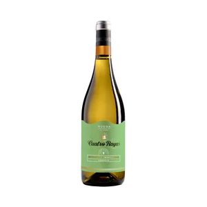 CUATRO RAYAS Vendimia temprana Vino blanco Verdejo con D.O. Rueda botella 75 cl.