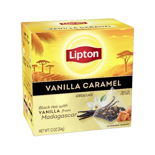 Té de vainilla y caramelo LIPTON 20 uds. de 1,7 gr,