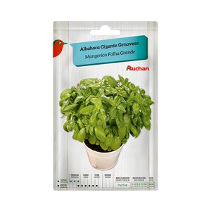 Sobre de semillas para plantar albahaca de la variedad Genovesa de tamaño grande 2 PRODUCTO ALCAMPO.