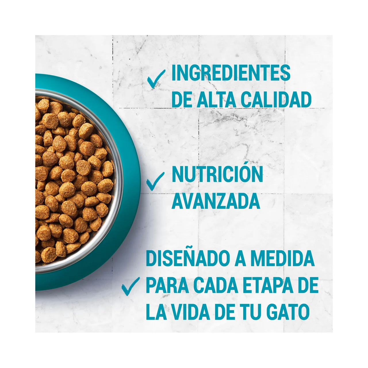 Pienso rico en pollo y cereales integrales tratamiento bolas de pelo saco 1,5 kg.