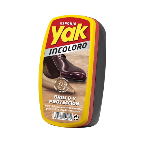 Esponja para limpiar especial calzado incoloro YAK 1 ud.
