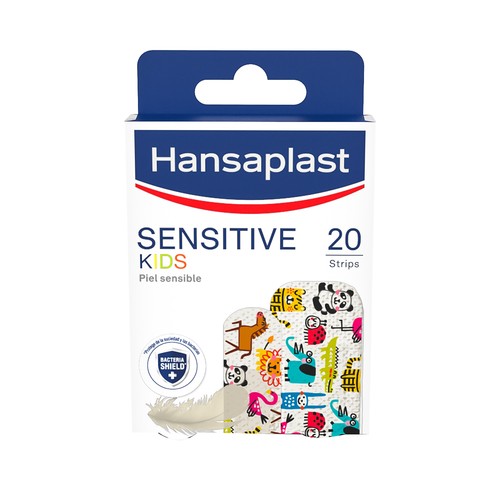 HANSAPLAST Sensitive kids Apósitos adhesivos extra agradables para la piel 20 uds.