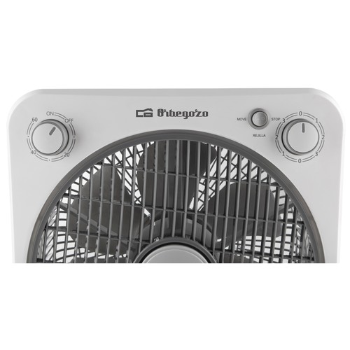 Ventilador ORBEGOZO BF 0138, potencia 40W, 3 velocidades, temporizador.