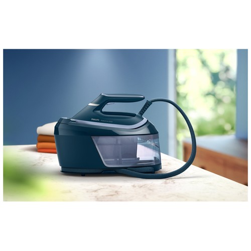 Centro de planchado PHILIPS PSG6023/20, 2400W, 6,5 bares de presión, suela SteamGlide Plus, sistema antical
