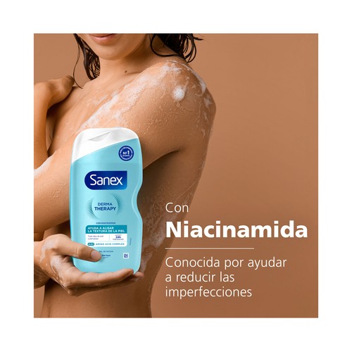 SANEX Derma Therapy Gel para baño o ducha con Niacinamida para pieles grasas 425ml.