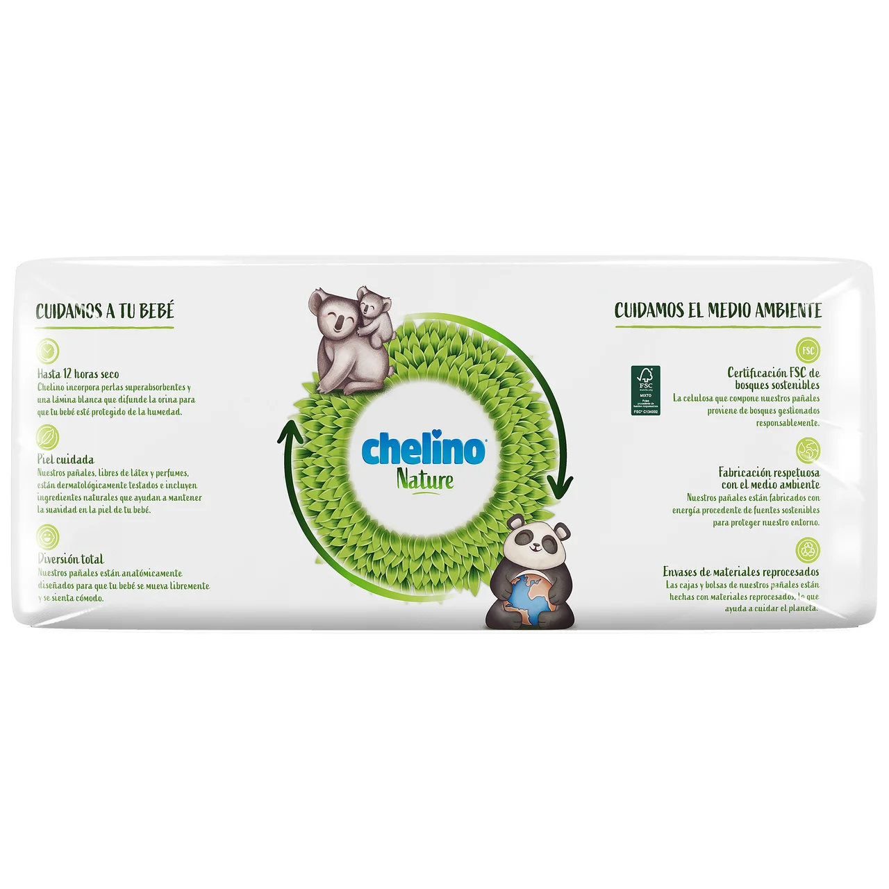 CHELINO Nature Pañales talla 1 para bebés recién nacidos (1-3 kg) 28 uds.