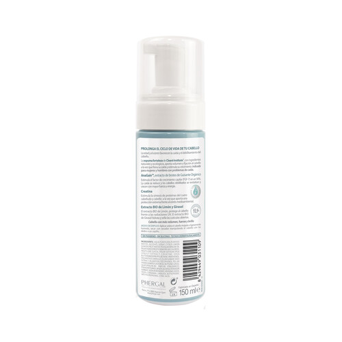 CLEARÉ INSTITUTE Espuma fortificante con extracto de guisante orgánico y Creatina CLEARÉ INSTITUTE 150 ml.
