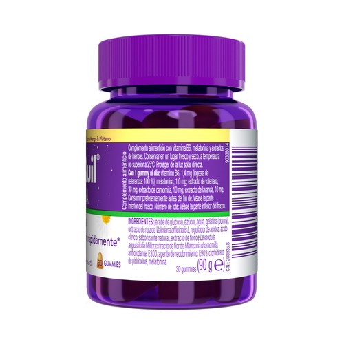 ZZZQUIL NATURA Melatonina en gominolas con sabor a mango y plátano 30 uds.