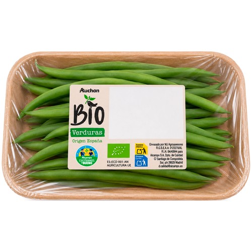 ALCAMPO CULTIVAMOS LO BUENO ECOLÓGICO Judía verde ecológica, bandeja 300 g.