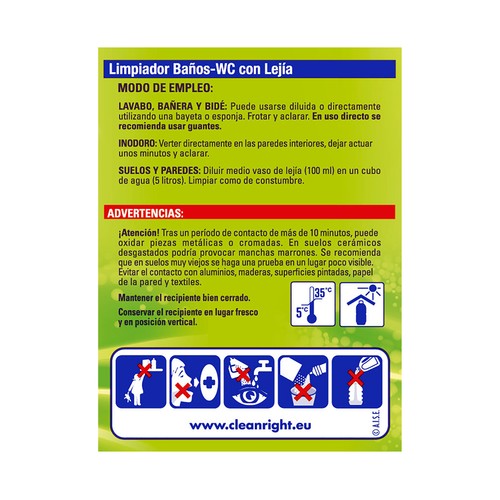 LA SALUD Lejía baños WC limón LA SALUD 2 l.