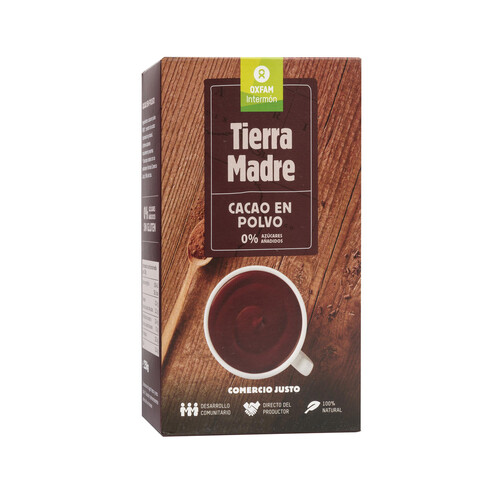 Cacao en polvo INTERMÓN OXFAM TIERRA MADRE 250 g.