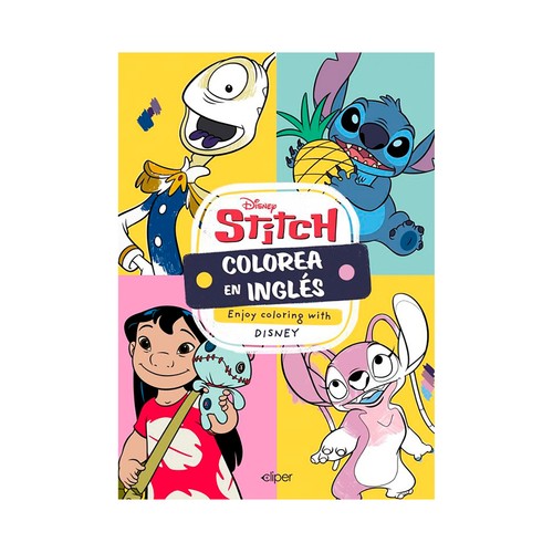 Colorea en ingles con lilo & Stich. Disney. CLIPER PLUS