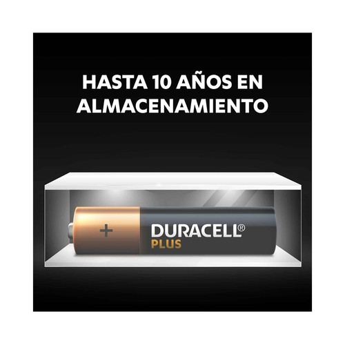Pack de 8 pilas alcalinas AAA, LR03, 1,5V, DURACELL Plus.