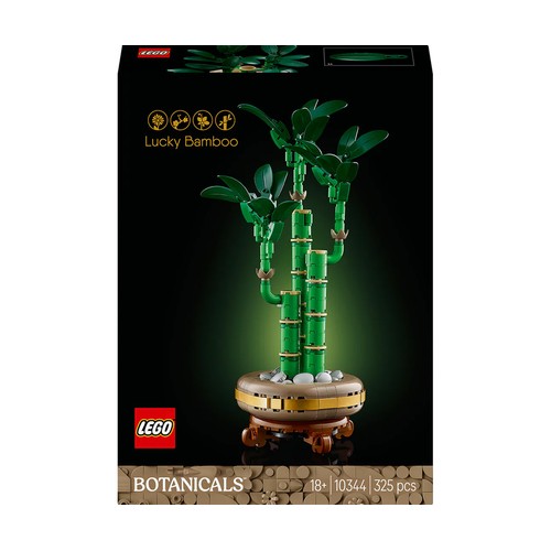 LEGO Botanical Collection Bambú de la Suerte 10344, 325 piezas, +18 años.