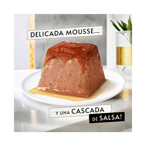 PURINA GOURMET Alimento gatos húmedo, mousse con salmón PURINA GOURMET 4 uds. x 57 g.