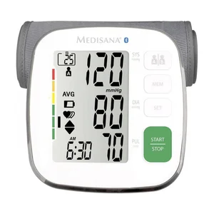 Tensiómetro de brazo MEDISANA BU 540 CONNECT, pantalla fácil lectura, indicador arritmias.