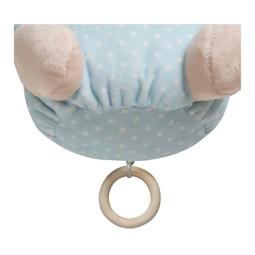 Peluche oso musical, color azul, INTERBABY.