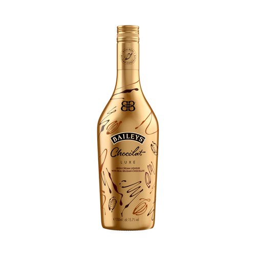 BAILEYS Chocolat luxe Crema licor de whisky irlandes con auténtico chocolate belga botella de 70 cl.