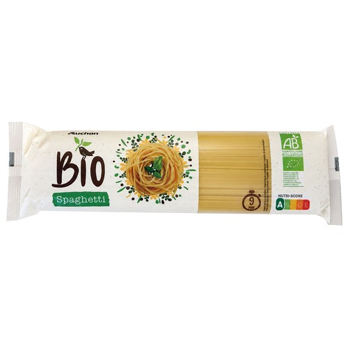 PRODUCTO ALCAMPO Bio Spaghetti de calidad superior procedente de agricultura ecológica 500 g.