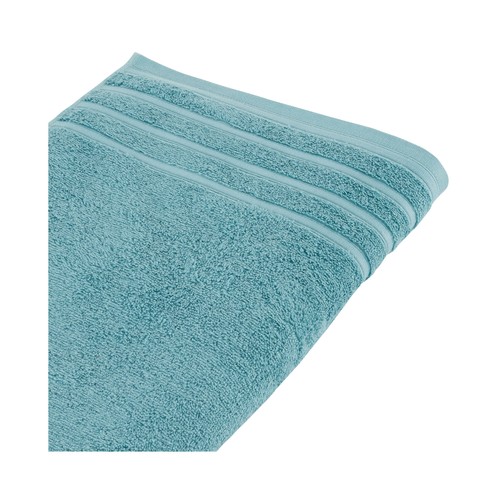 Toalla lisa de baño, color turquesa, 500g/m² de densidad, ACTUEL.