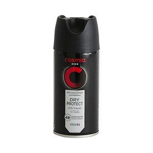 Imagen de COSMIA Men dry protect Desodorante en spray para hombre con protección anti-transpirante hasta 48 horas 150 ml.