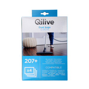 Pack de 4 bolsas de aspirador PRODUCTO ALCAMPO Nº207+ (QILIVE Q.9074).