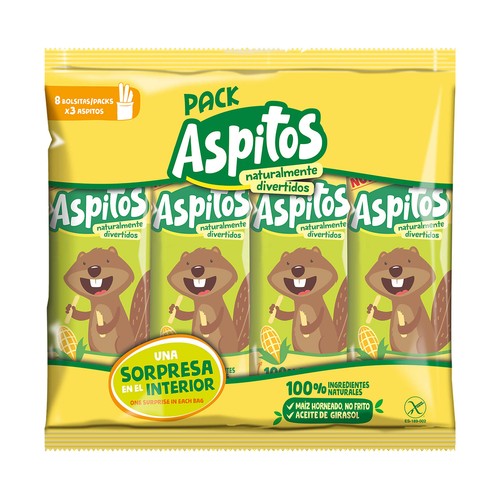 ASPIL Aspitos (aperitivo de maíz horneado sin gluten) 40 gr.