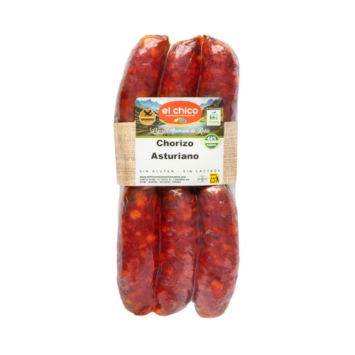 EL CHICO Chorizos asuturianos con un ligero ahumado de Roble 400 g.