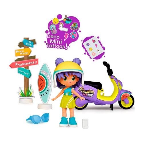 PINYPON set top moto girl.