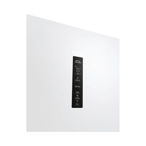 Frigorífico combi 185cm HAIER HTW5618ENPW, color blanco, No Frost, clasificación energética: E, H: 185cm, A: 59,5cm, F: 66,7cm, capacidad total: 360L.