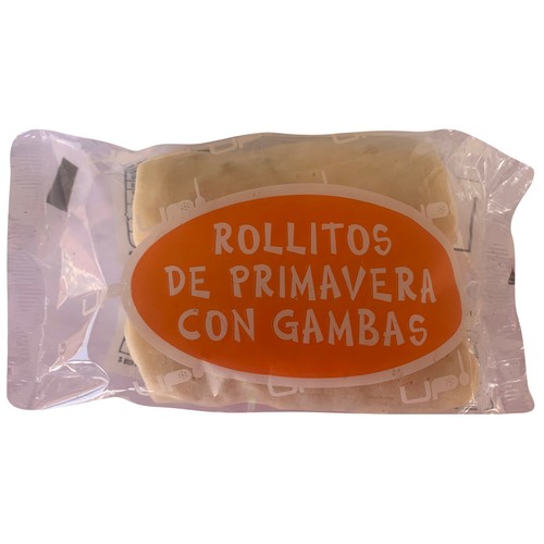 Rollitos de primavera congelados, con gambas UP! 160 g.