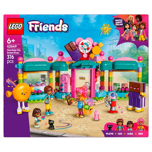 LEGO Friends 42649, Tienda de Golosinas de Heartlake City, 376 pcs +6 Años