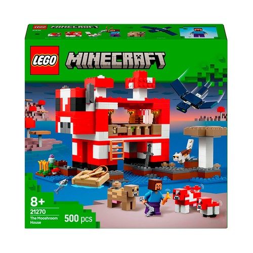 LEGO Minecraft 21270, La Casa-Champiñaca Juguete infantil, 500 pcs +8 Años