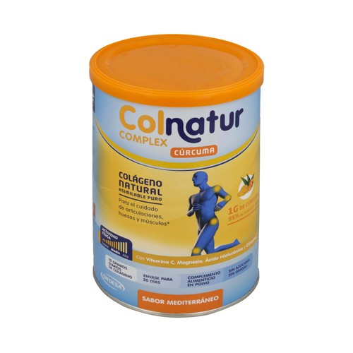 COLNATUR Complemento alimenticio a base de colágeno y cúrcuma, con sabor mediterraneo COLNATUR Complex 250 g.