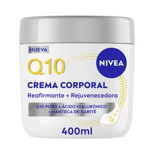 NIVEA Q10 Crema corporal reafirmante y rejuvenecedora para zonas específicas 400 ml.