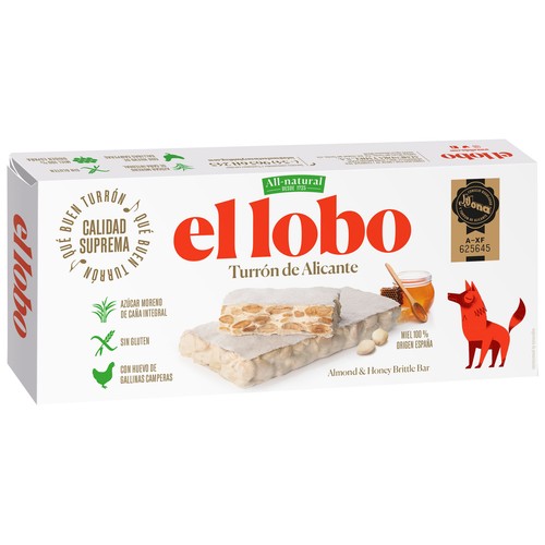 EL LOBO Turrón duro de Alicante 250 g.