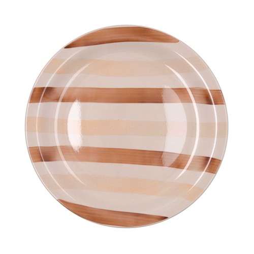 Plato llano de loza, 27 cm, crema, Creta QUID