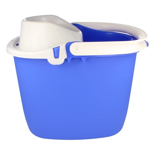 NEW DIMENSION Cubo de fregar con escurridor de color azul, capacidad 15 litros NEW DIMENSION 1 ud.