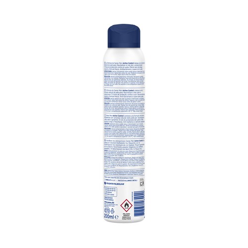 SANEX Men active control Desodorante en spray para hombre anti transpirante hasta 72 horas 200 ml.