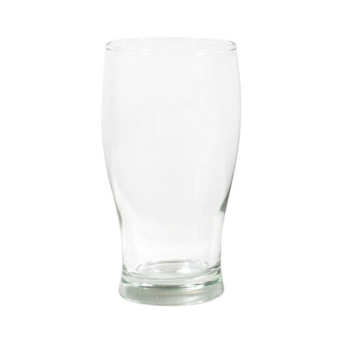 Vaso de vidrio transparente para cerveza con capacidad de 0,375 litros, SWEET AHOME. 