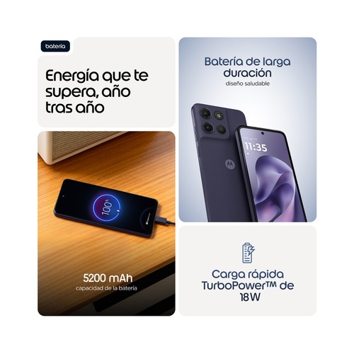 Smartphone MOTOROLA Moto G17 Evening Bue, 4G, 256GB + 4GB Ram, pantalla 17cm (6,72")