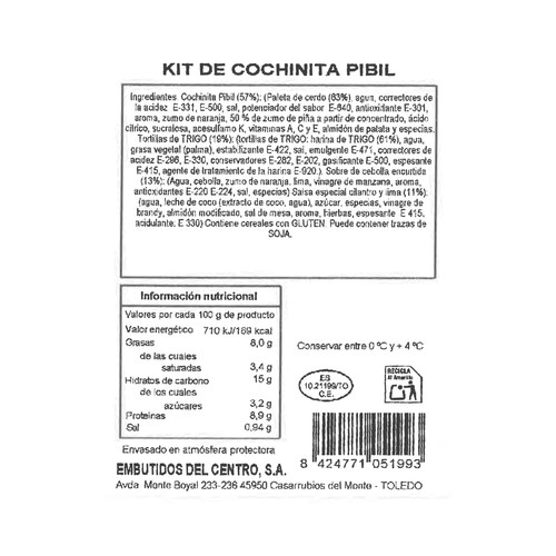 EMCESA Kit para elaborar cochinita pibil 320 g.