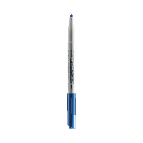 Pack de 8 marcadores para pizarra blanca con tinta a base de acetona. Punta cónica resistente de 1,4 mm. BIC.