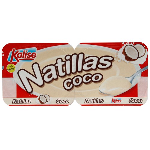 KALISE Natillas con sabor a coco KALISE 2 x 135 g.