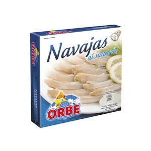 ORBE Navajas al natural lata de 63 g.
