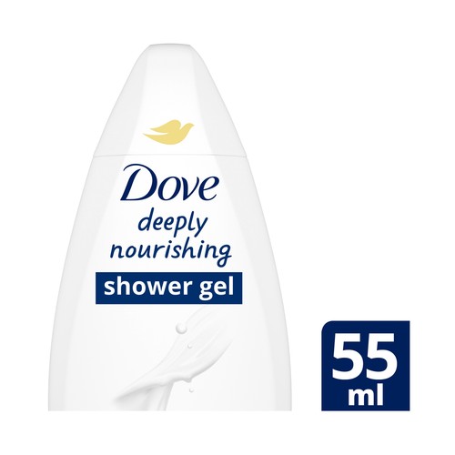 DOVE Gel hidratante para ducha o baño, para pieles secas 55 ml.